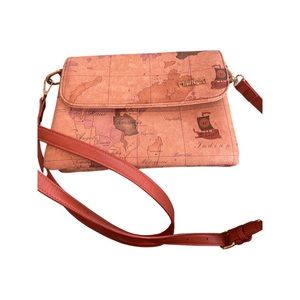 Minicat Crossbody Purse Bulit In Wallet Small Crossbody Bags, with world mapNWOT